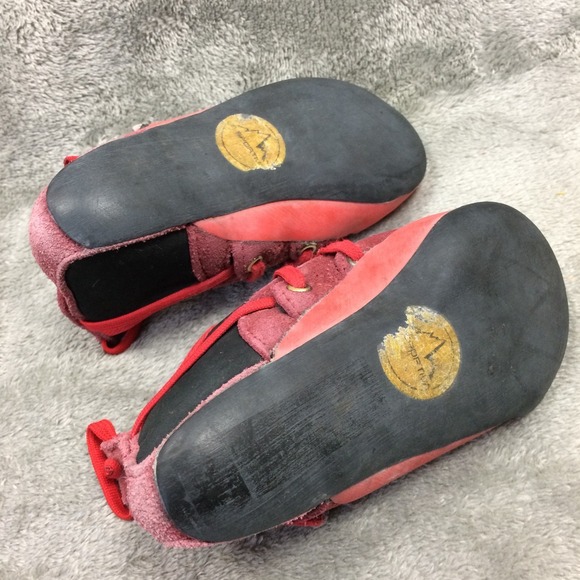 La Sportiva Stick It Kids Climbing Shoes Red Youth Size US 8-9 / EUR 26-27 - Picture 5 of 7